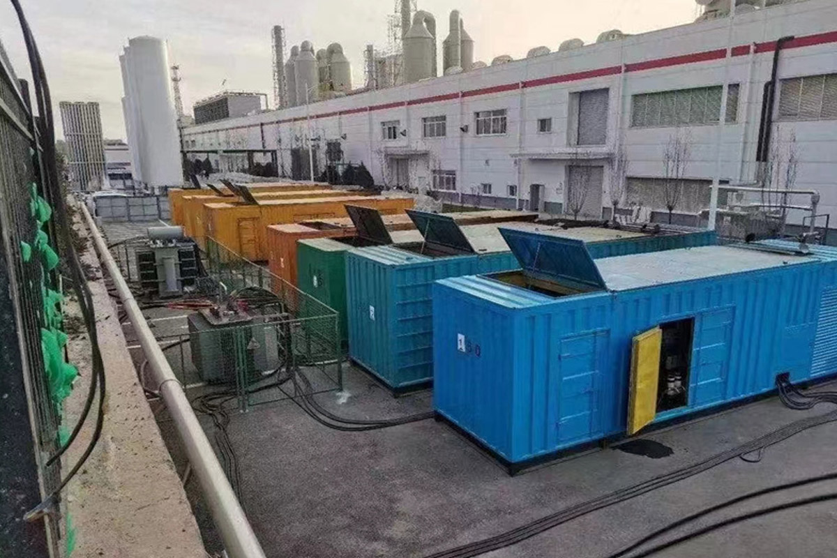 绿园发电机租赁施工现场